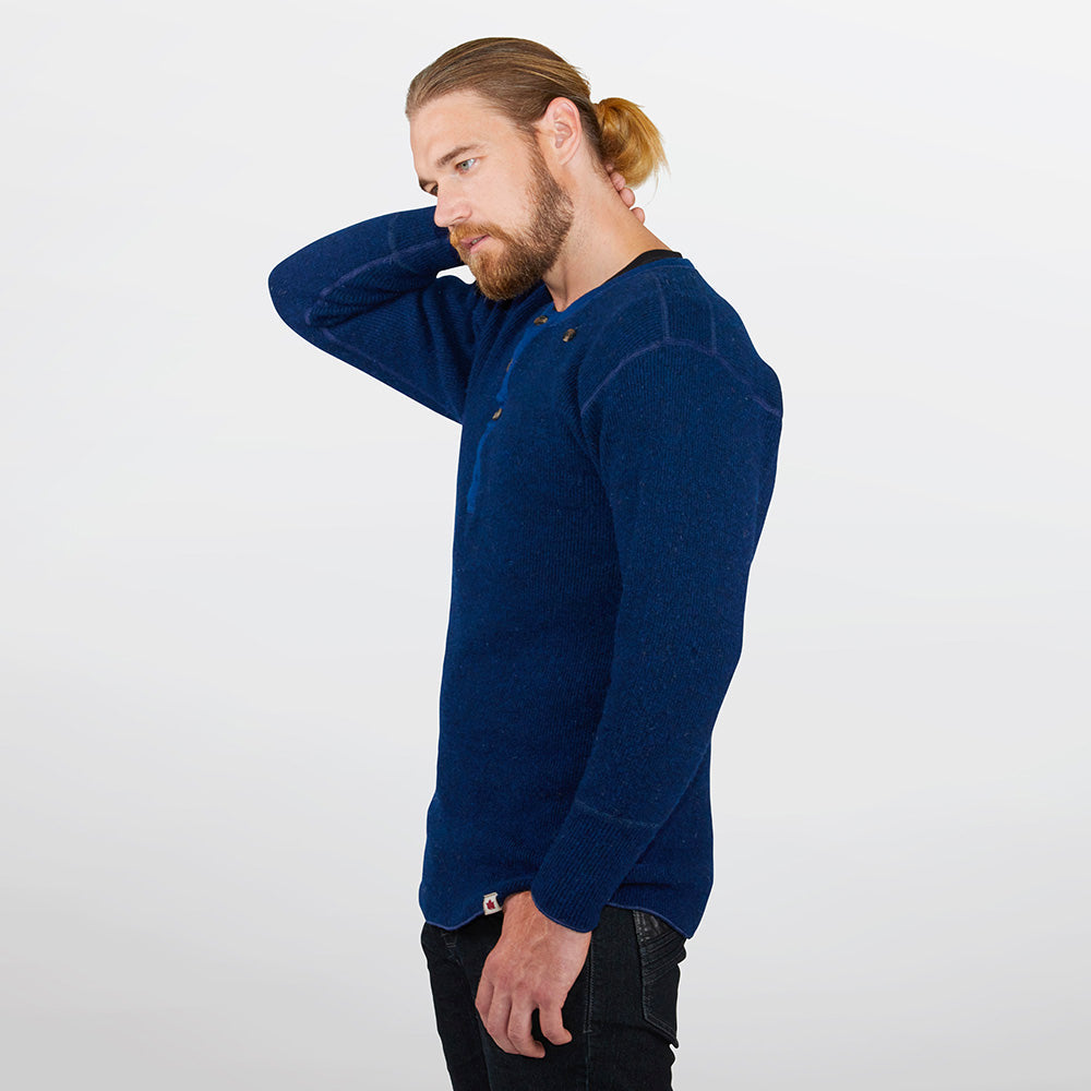 Henley en laine épaisse Heritage